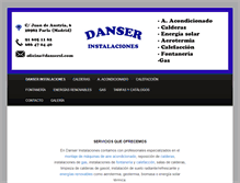 Tablet Screenshot of danserinstalaciones.com